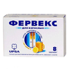 Фервекс пор. д/р-ра д/приема внутрь 500 мг+25 мг+200 мг 13.1 г №8 лимонный с сахаром пакетики, Упса САС